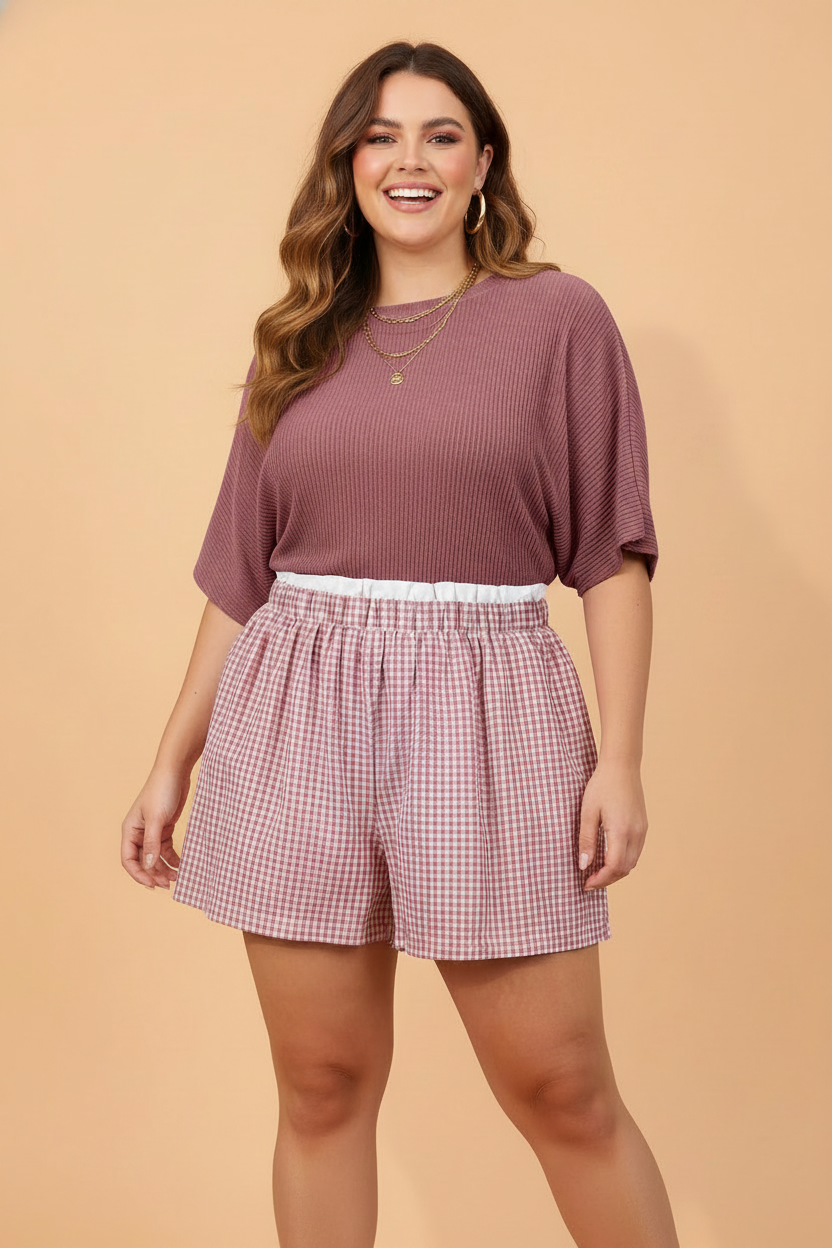 Sweet Gingham Ruffle Shorts