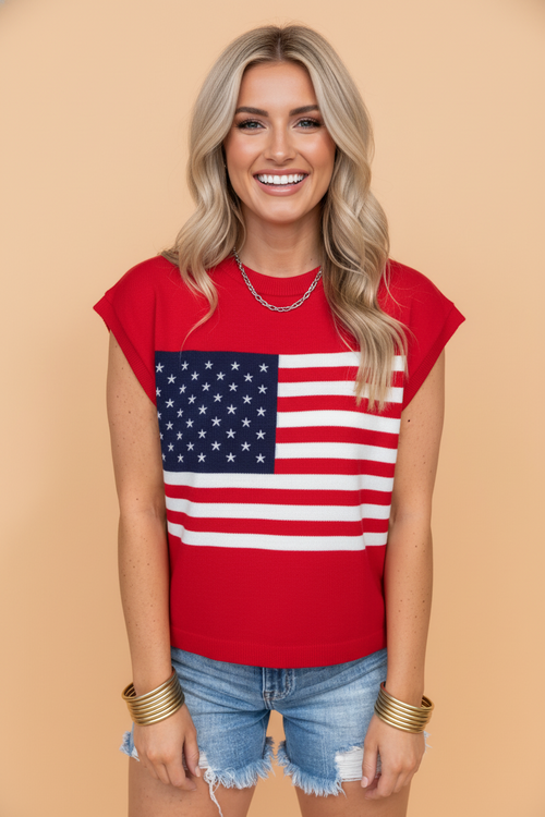 Stars & Stripes Dolman Sweater Tee
