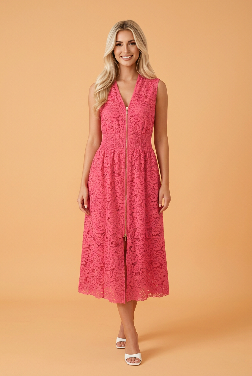 The Southern Rose Lace Midi Dress