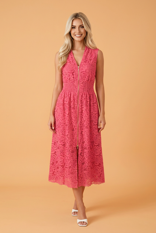 The Southern Rose Lace Midi Dress