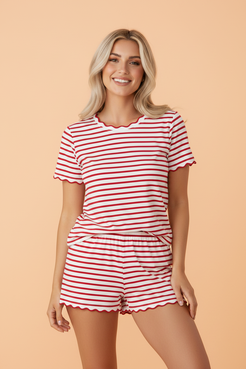 Red River Scallop Stripe Set