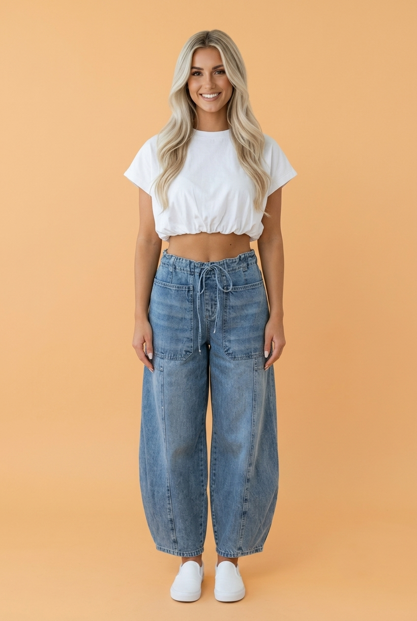 The Easy Does It Barrel Jeans