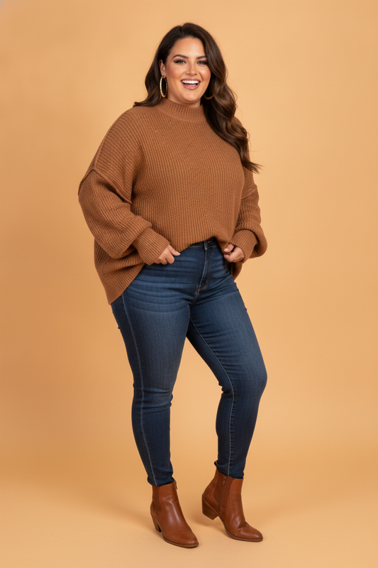 Autumn Range Plus Size Oversized Sweater