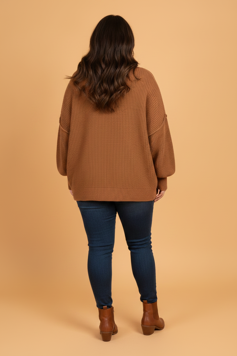 Autumn Range Plus Size Oversized Sweater