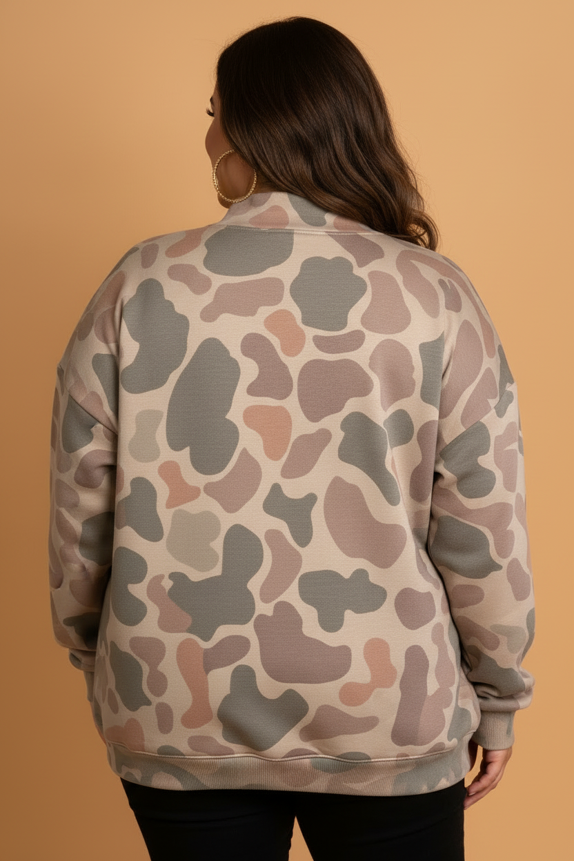 Wildwood Camo Mock Neck Sweatshirt