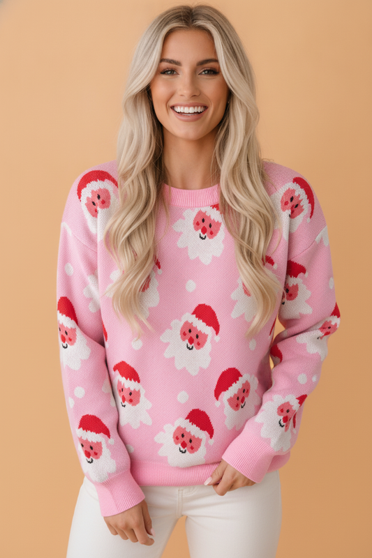The Pink Santa Baby Sweater