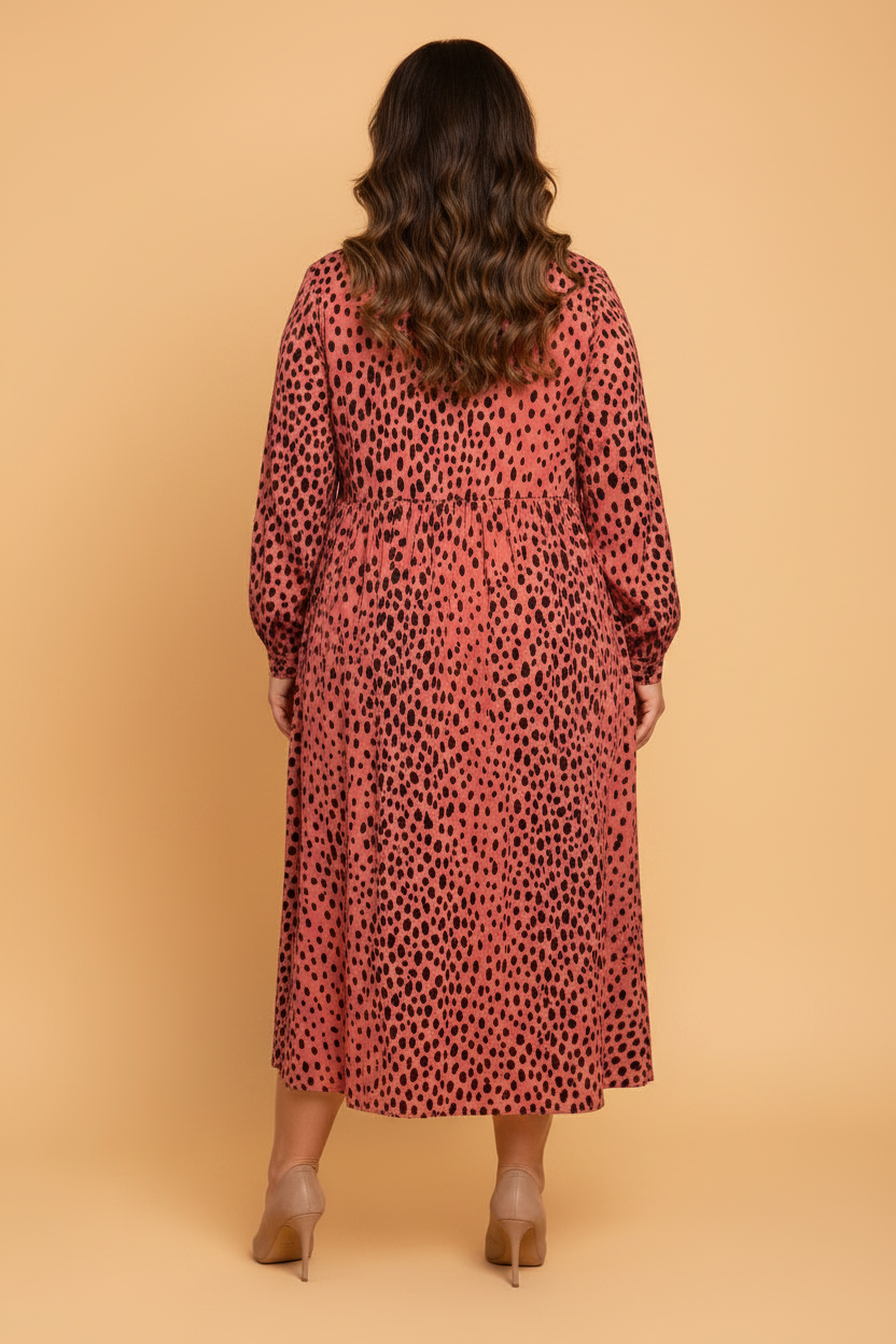 The Wild at Heart Leopard Midi Dress