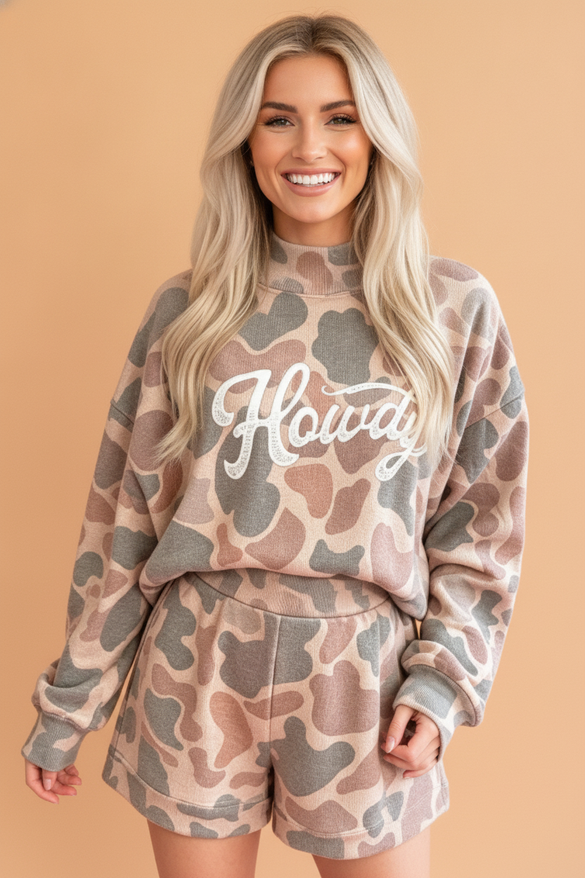 The Howdy Honey Camo Short Set