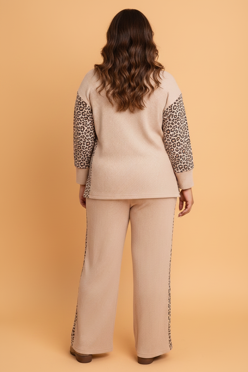 The Wild Side Leopard Corded Knit Set