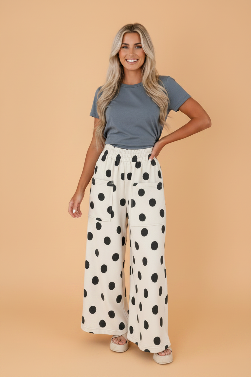 The Dotty Darling Wide Leg Pants