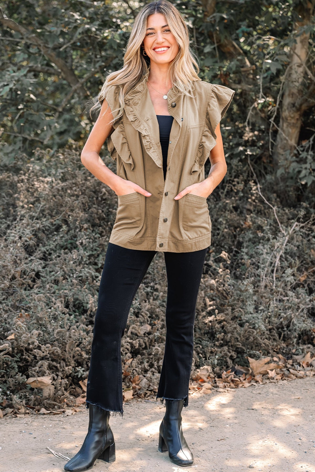 Sagebrush Ruffle Utility Vest