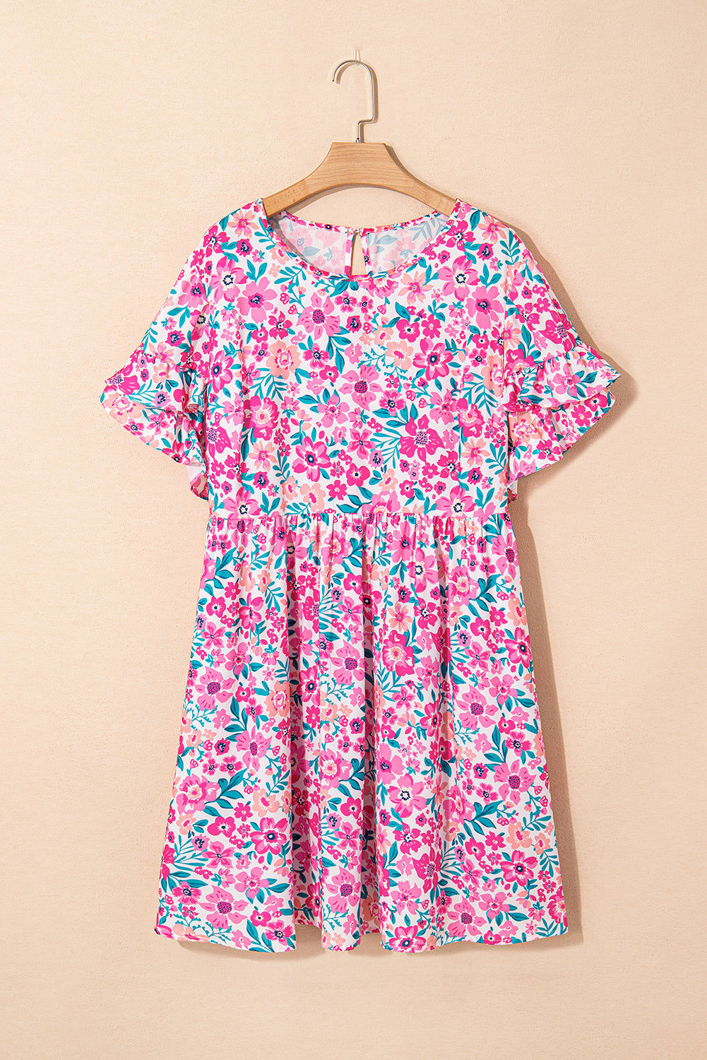 Sweet Magnolia Floral Mini Dress