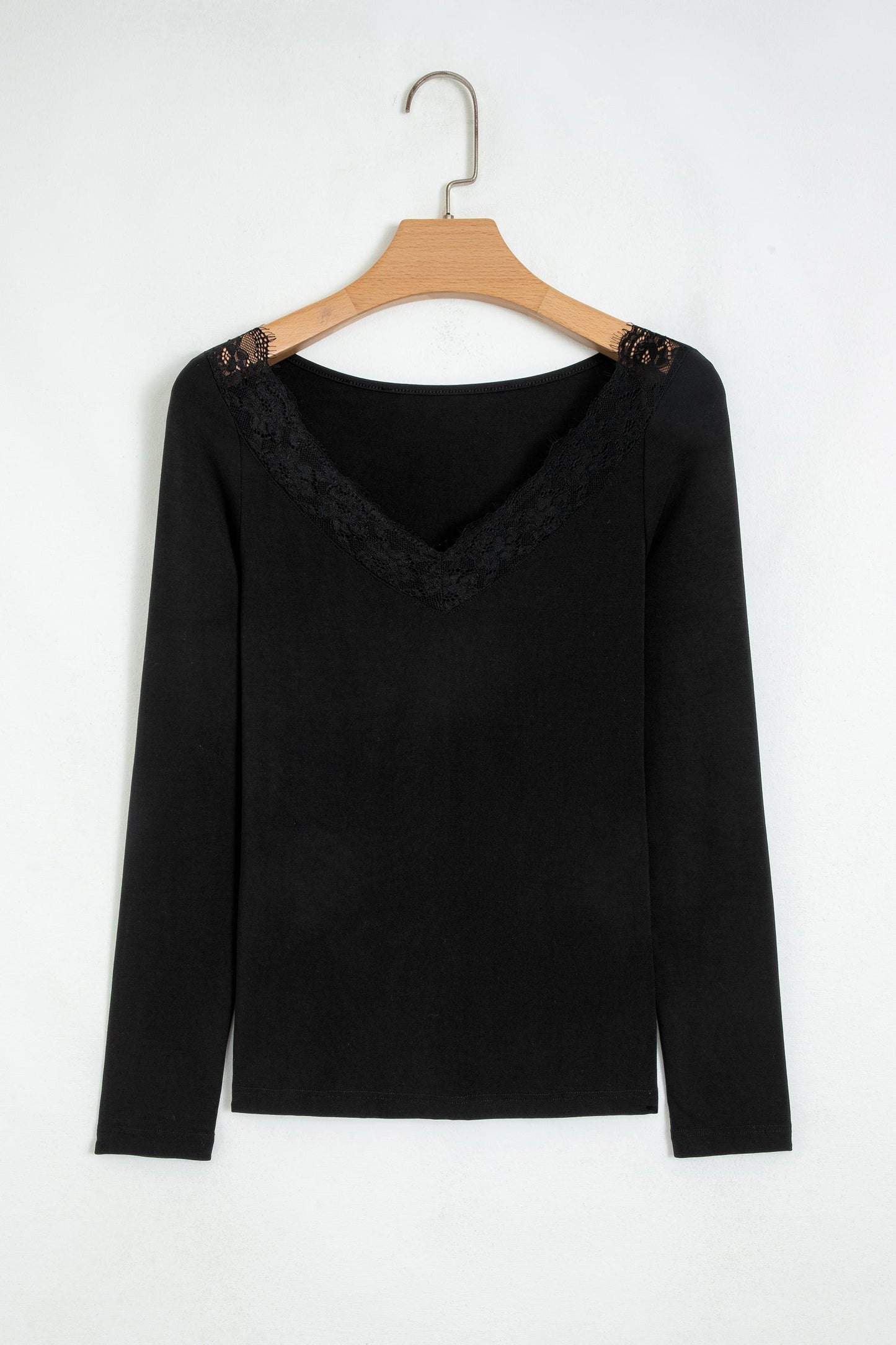 Midnight Lace V-Neck Top