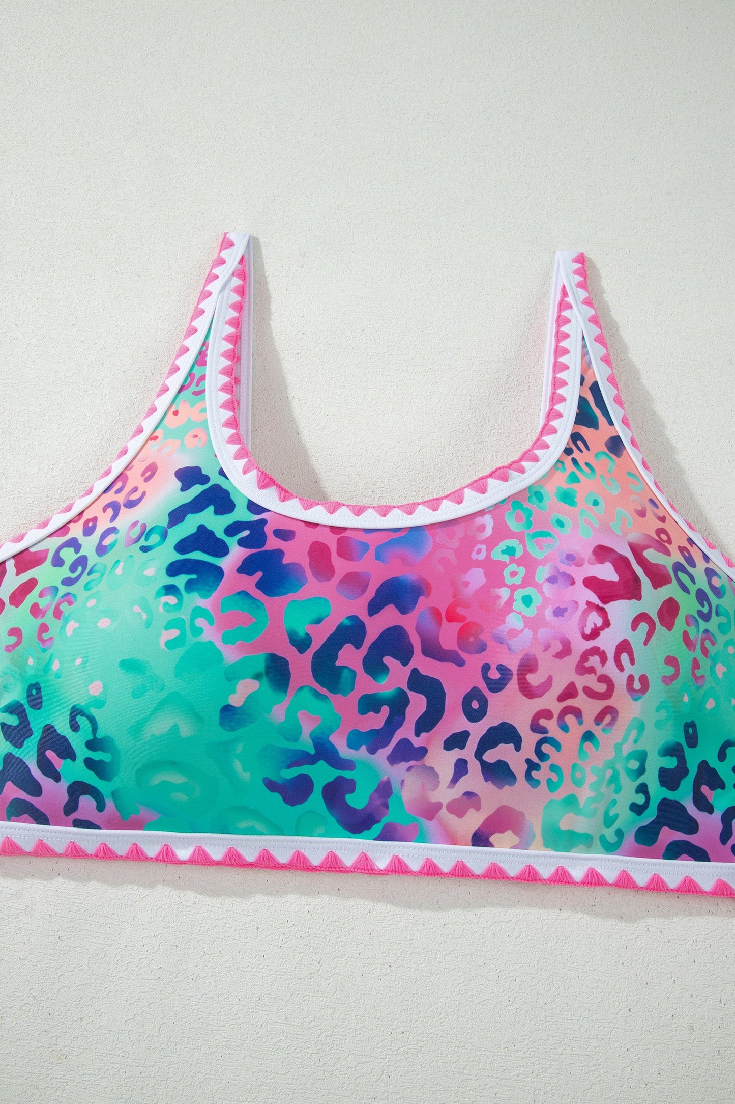 Wild Bloom Leopard High-Waist Bikini Set