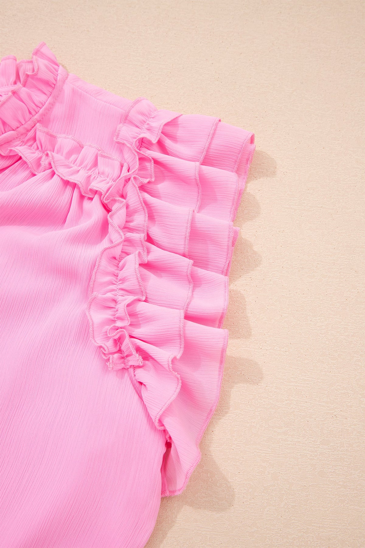 Pink Prairie Ruffle Tassel Blouse