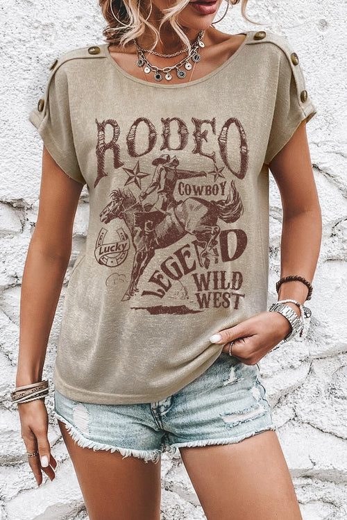 Smoke Gray Rodeo Legend Tee