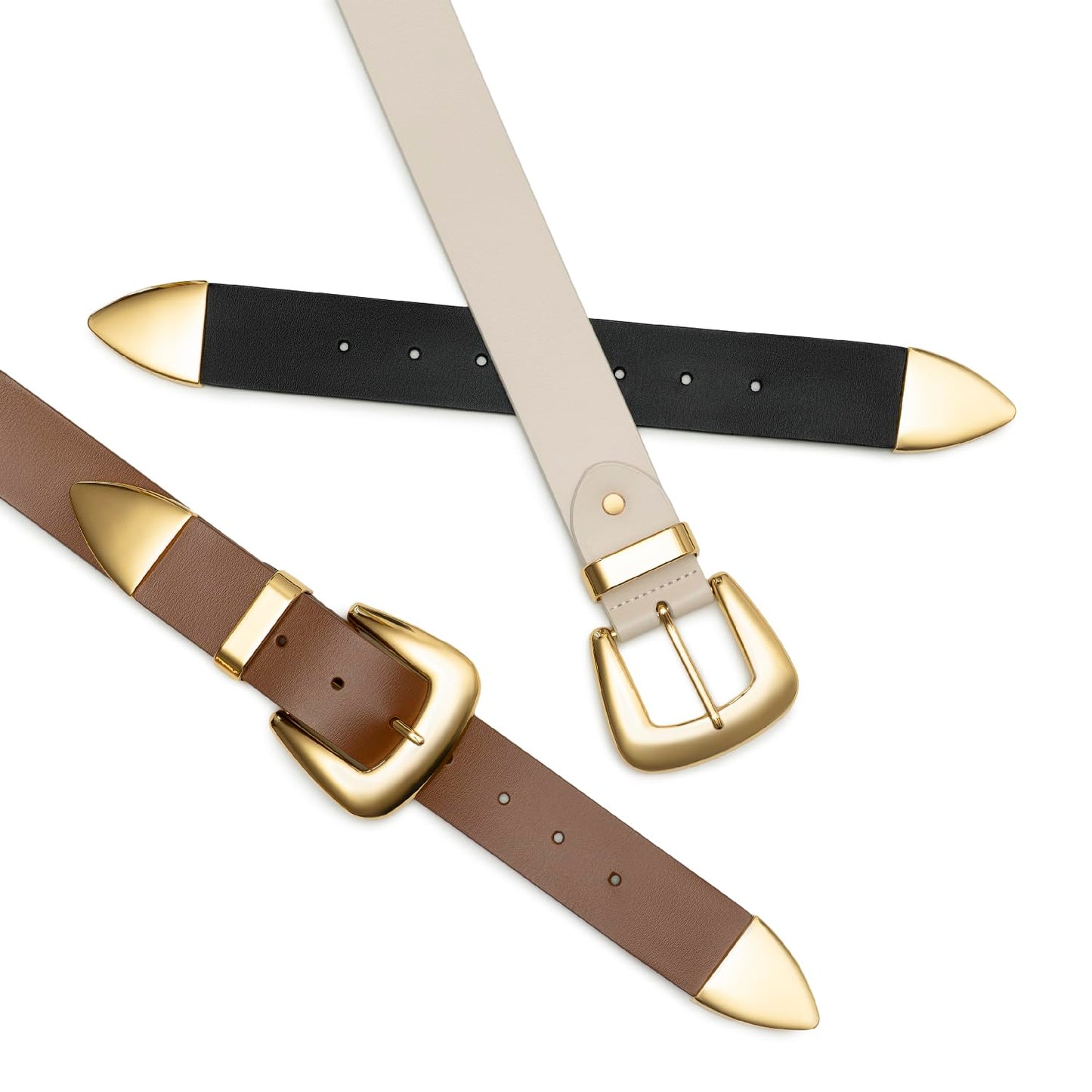 The Double Take Western Leather Belt