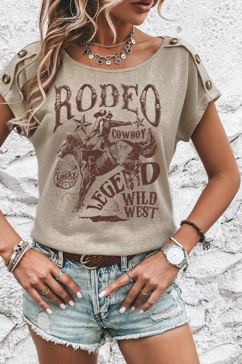 Smoke Gray Rodeo Legend Tee