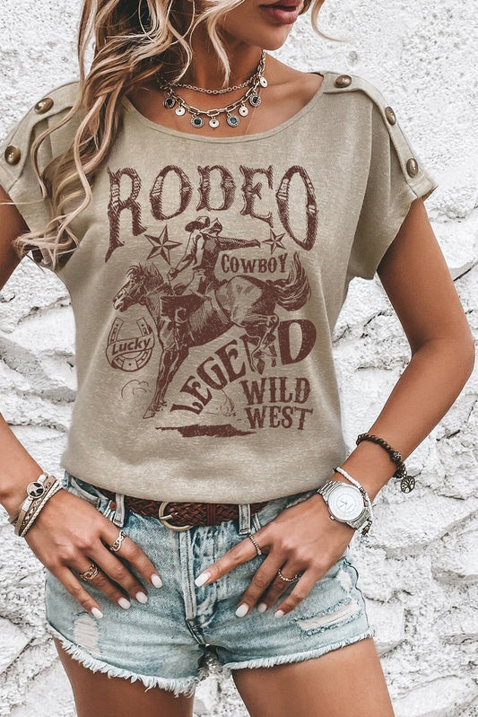 Smoke Gray Rodeo Legend Tee