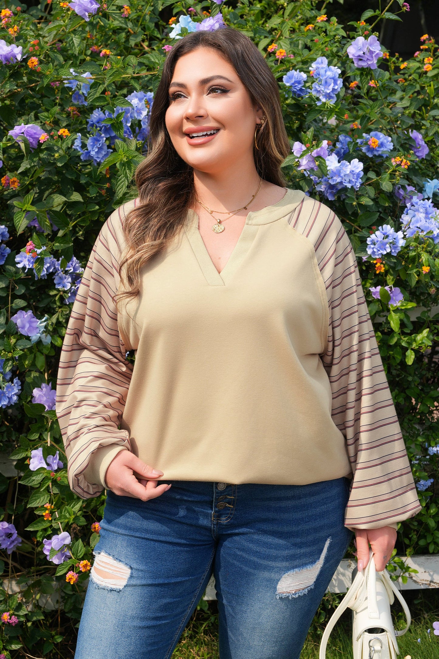 Backroad Stripe Raglan Pullover