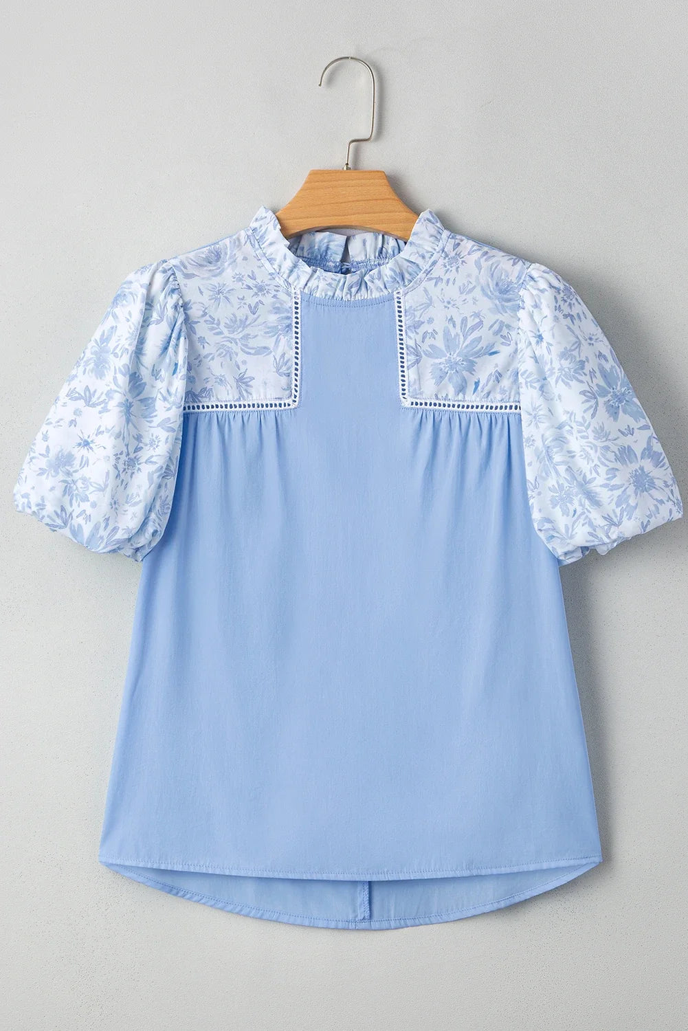 Bluebell Lace Puff Sleeve Blouse