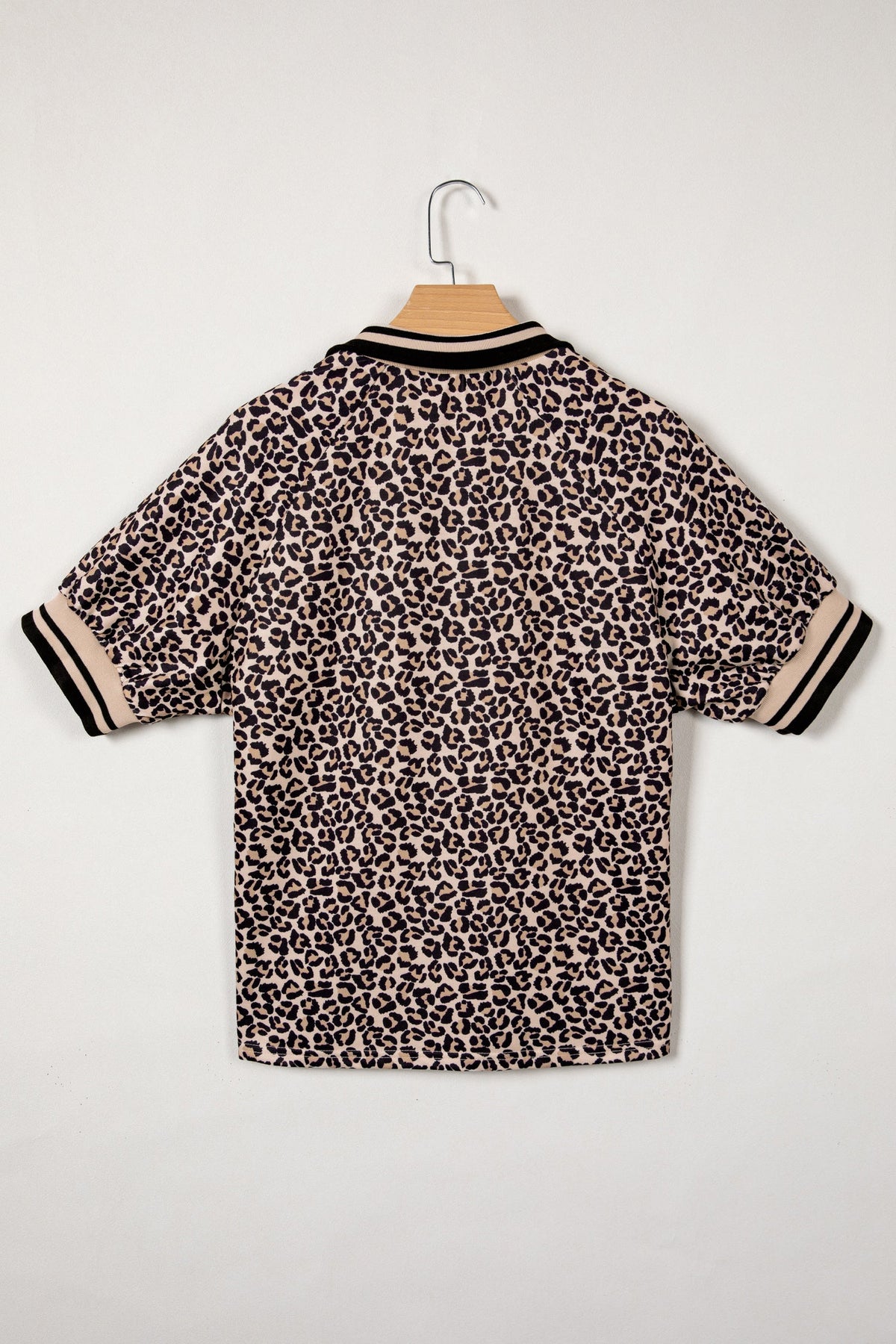 Wild Side Half-Zip Leopard Top