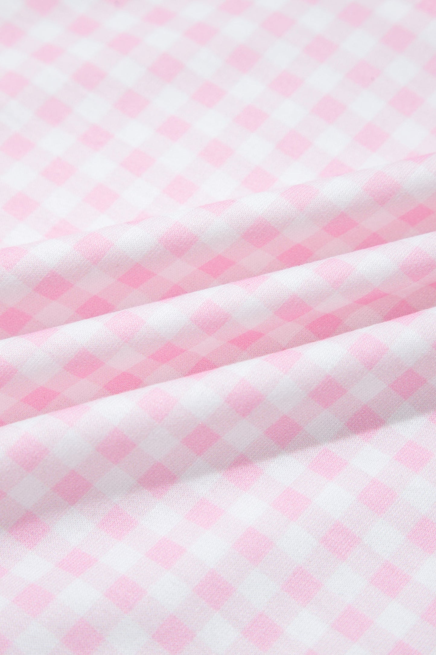 Gingham Half-Zip Top & Shorts Set