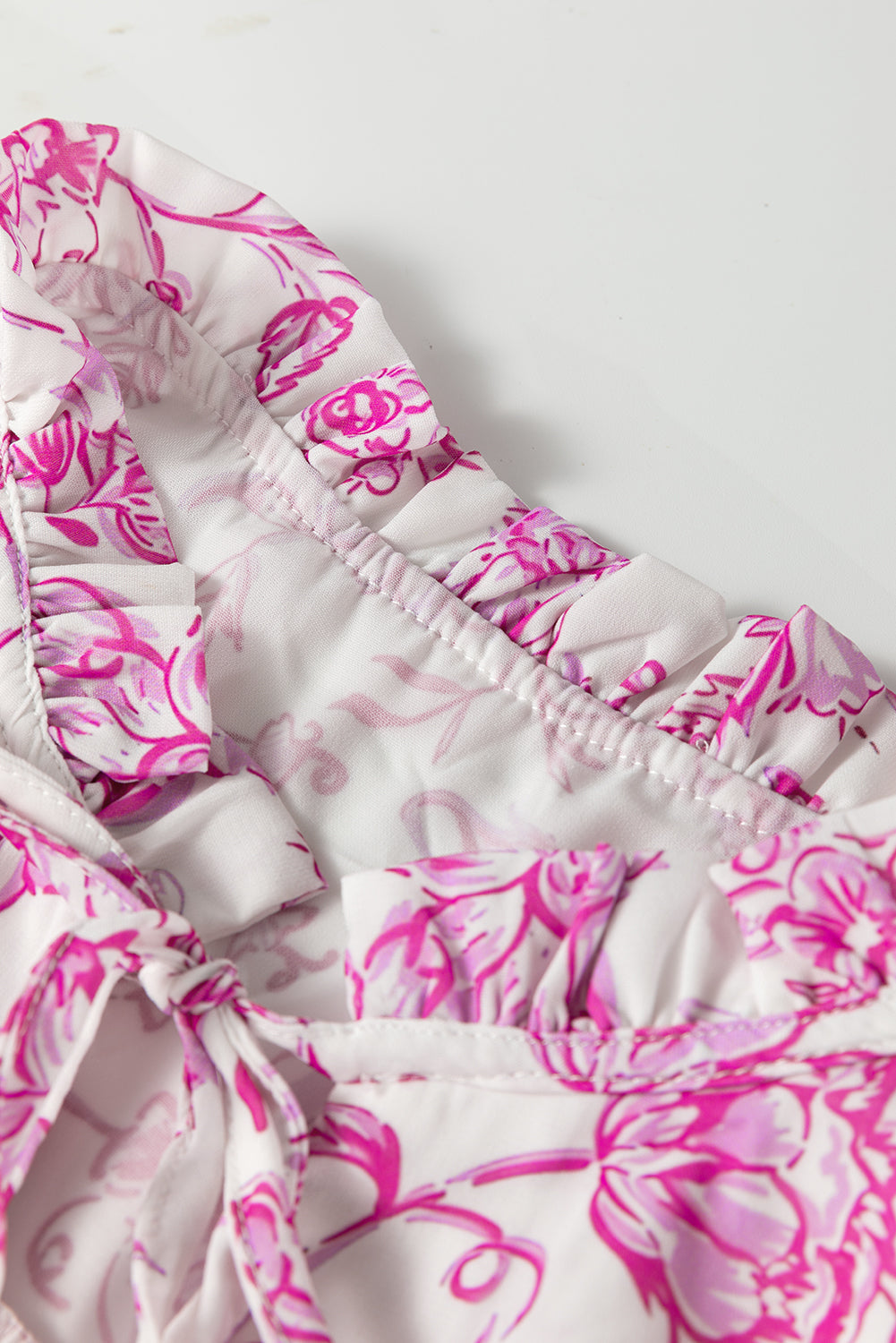 Pink Magnolia Ruffle Blouse
