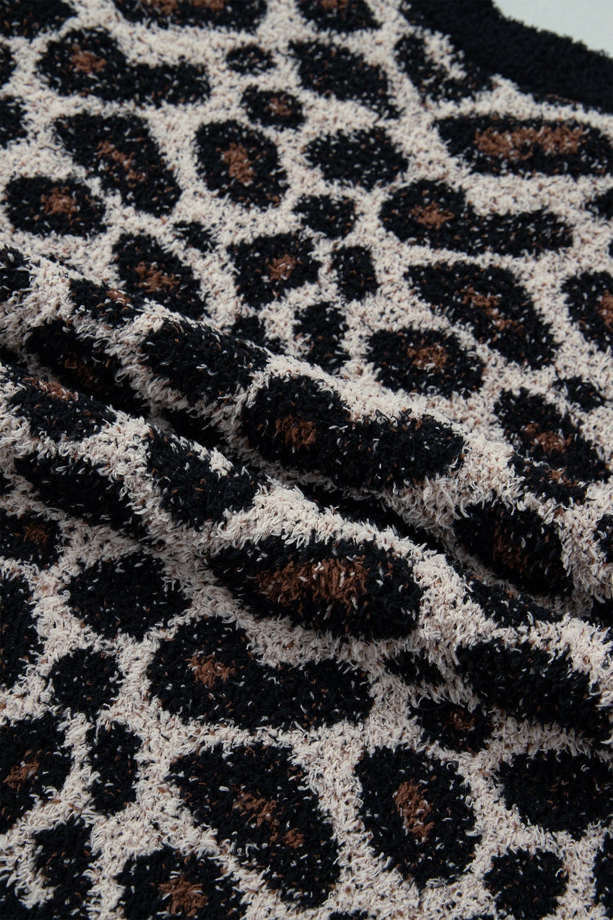 The Wild Star Leopard Patchwork Sweater