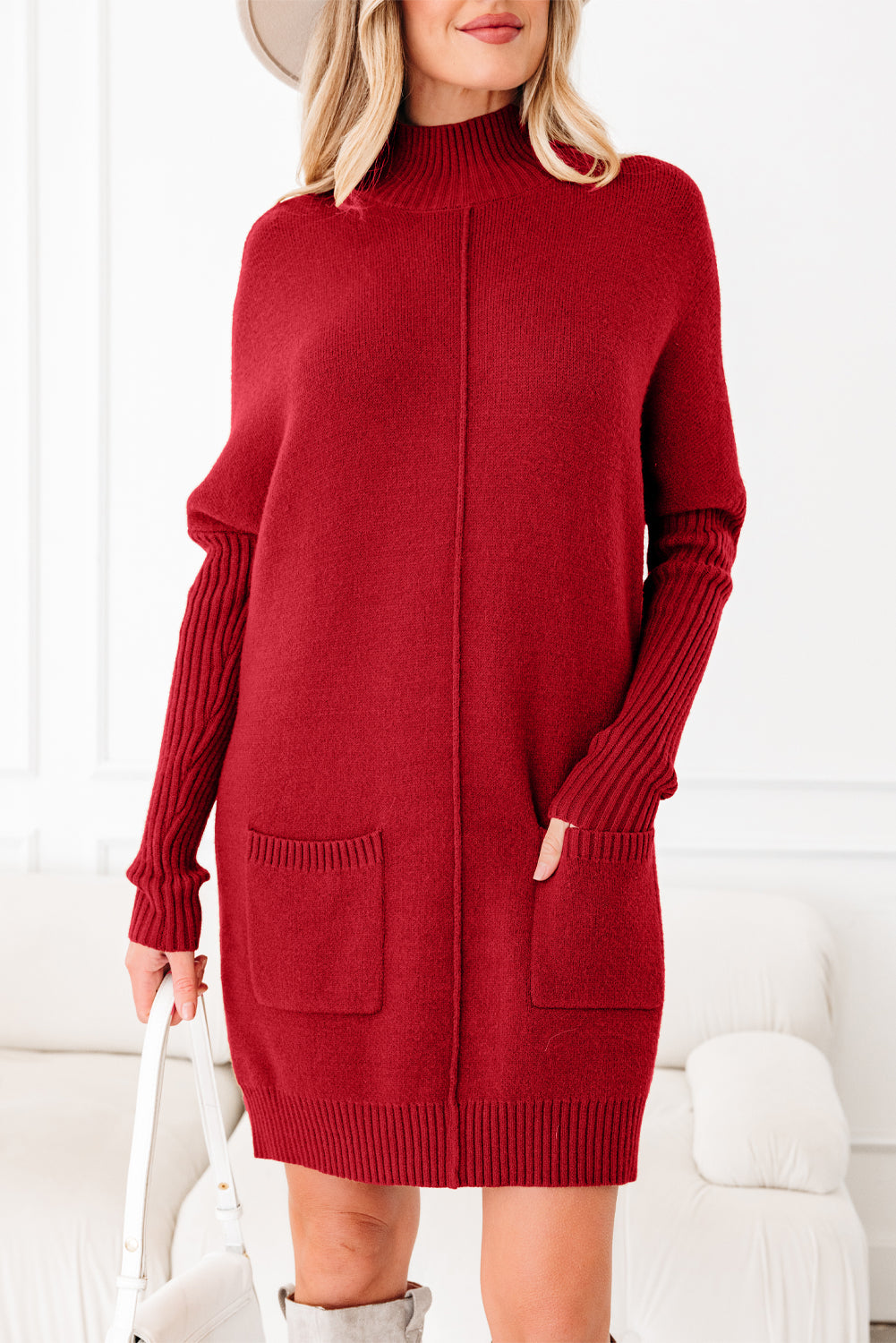 Saddlewood Ribbed Sweater Dress