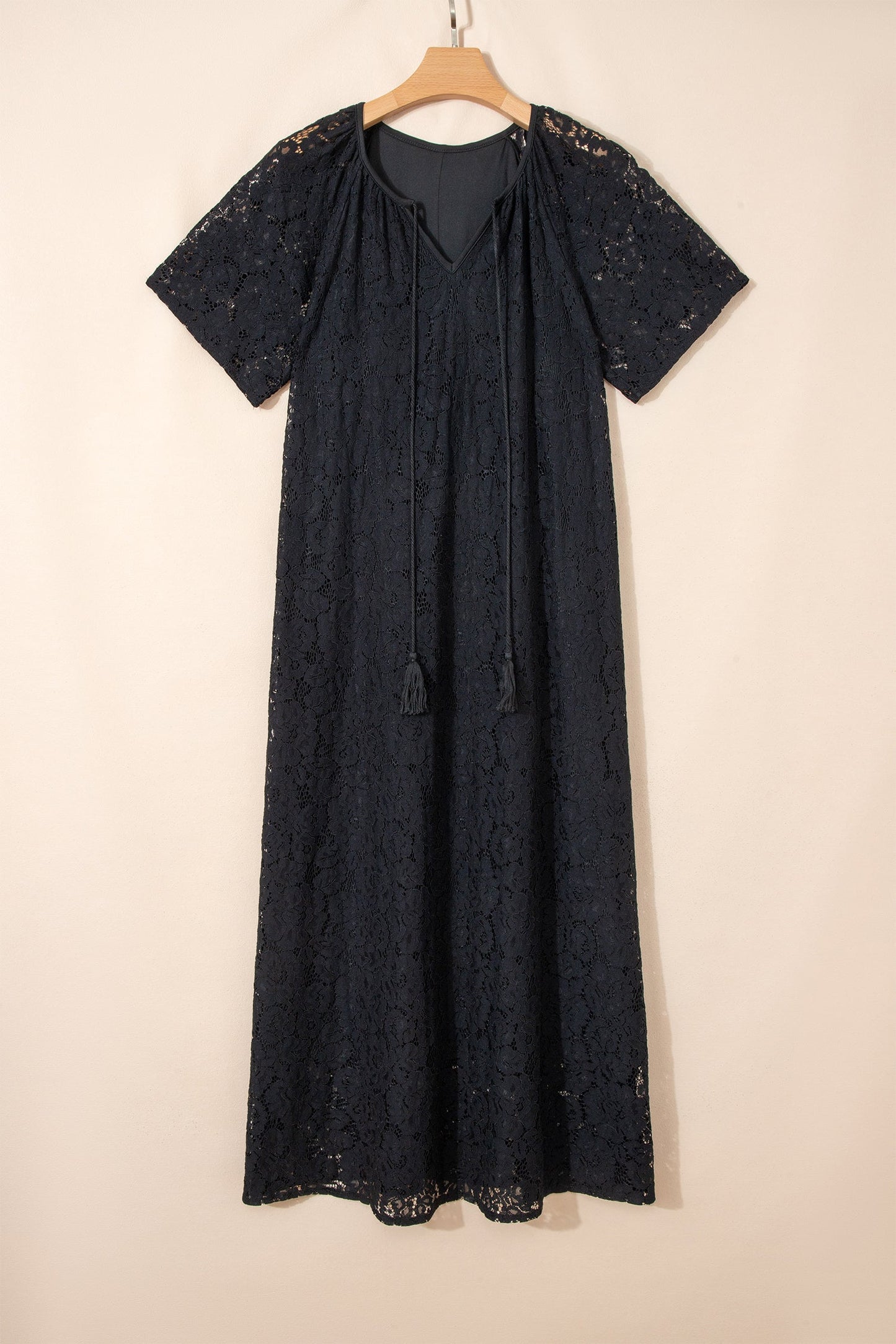 The Midnight Romance Lace Maxi Dress