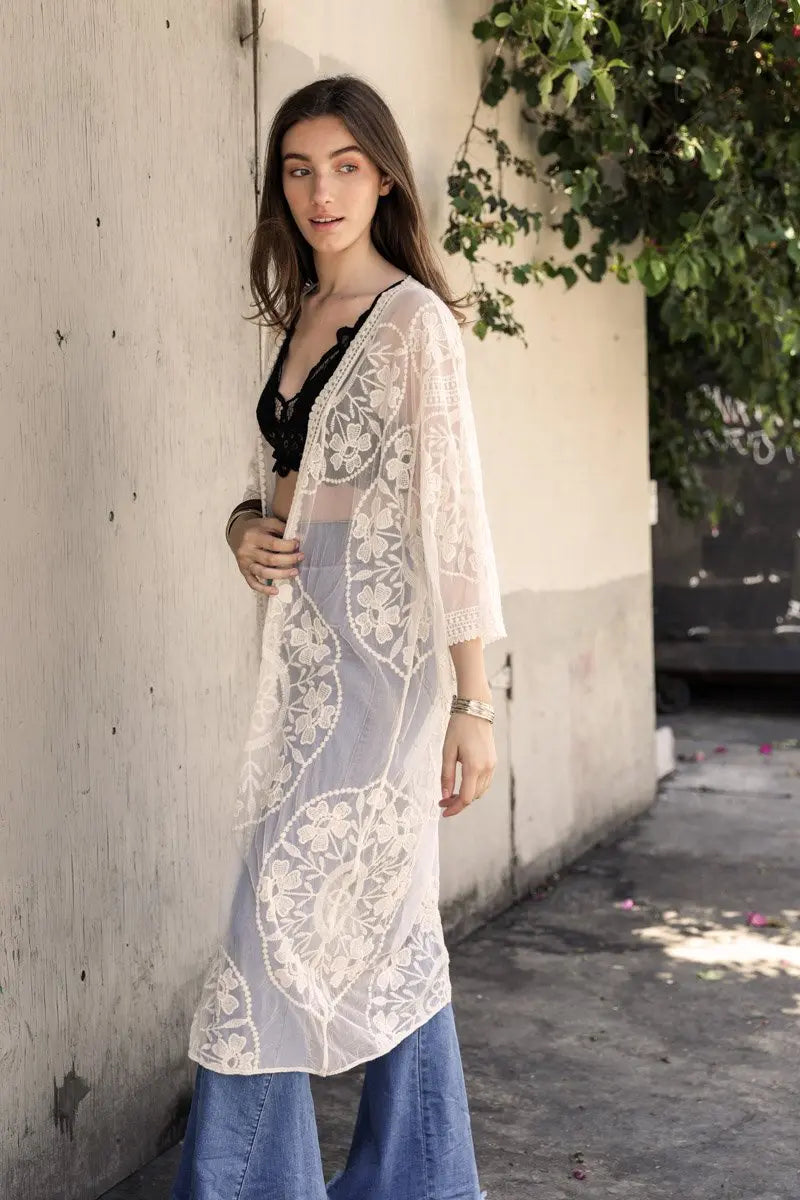 The Prairie Lace Kimono