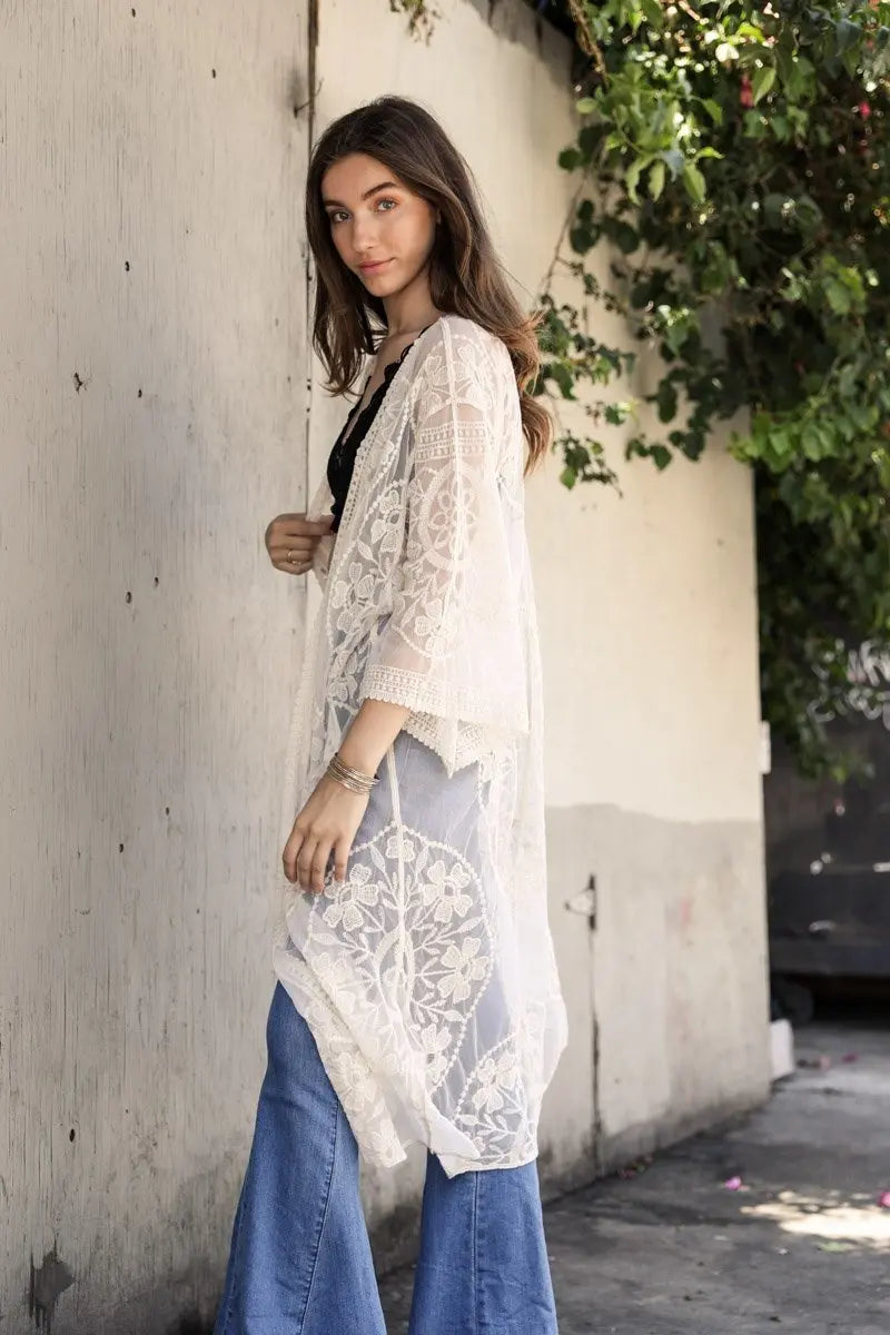 The Prairie Lace Kimono