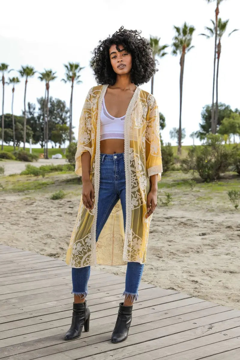 The Prairie Lace Kimono