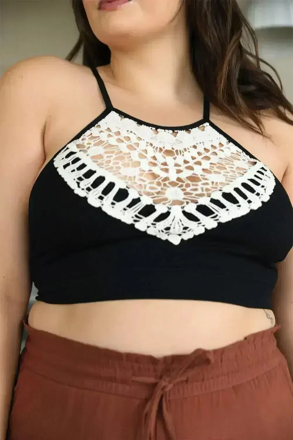 The Willow Lace High Neck Bralette