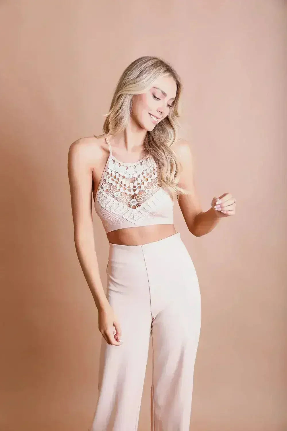 The Willow Lace High Neck Bralette