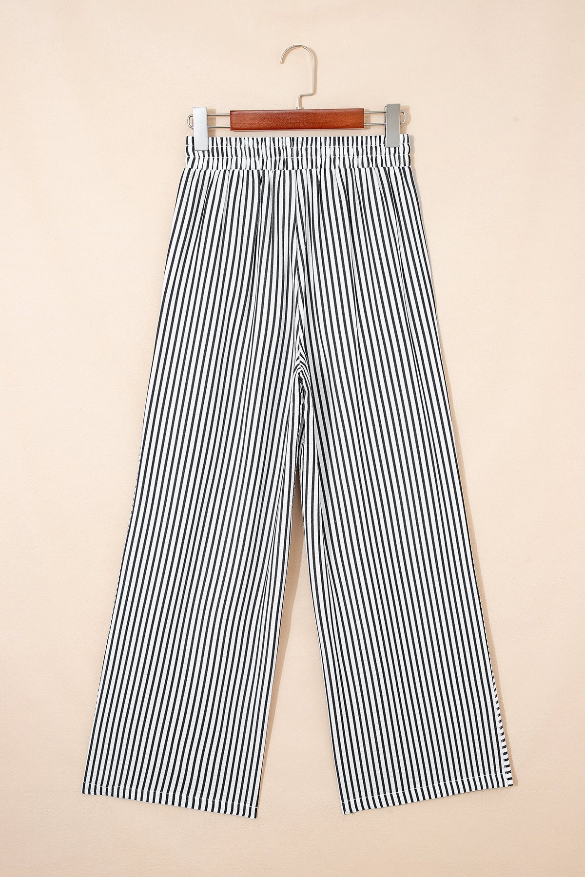 The Easy Stripe Tie Waist Wide Leg Pants