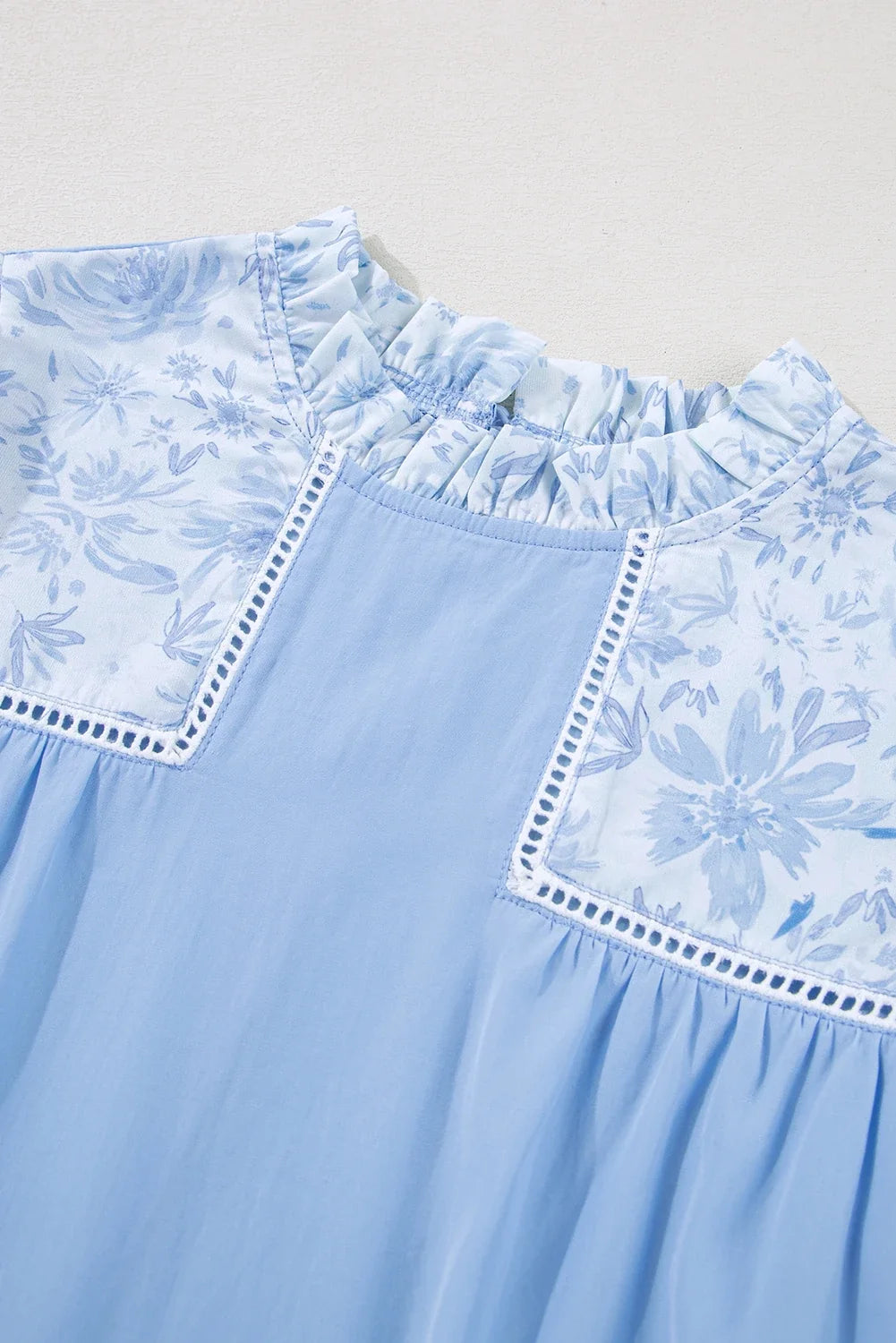 Bluebell Lace Puff Sleeve Blouse