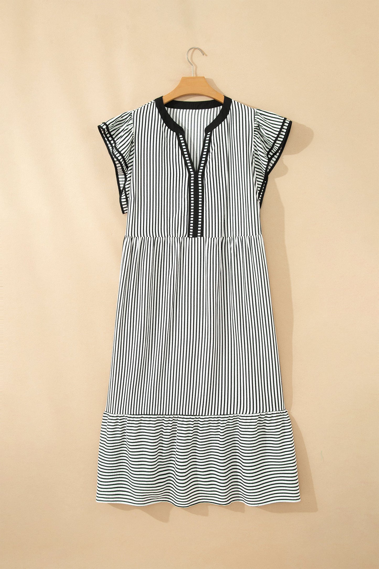 Prairie Grace Striped Maxi Dress