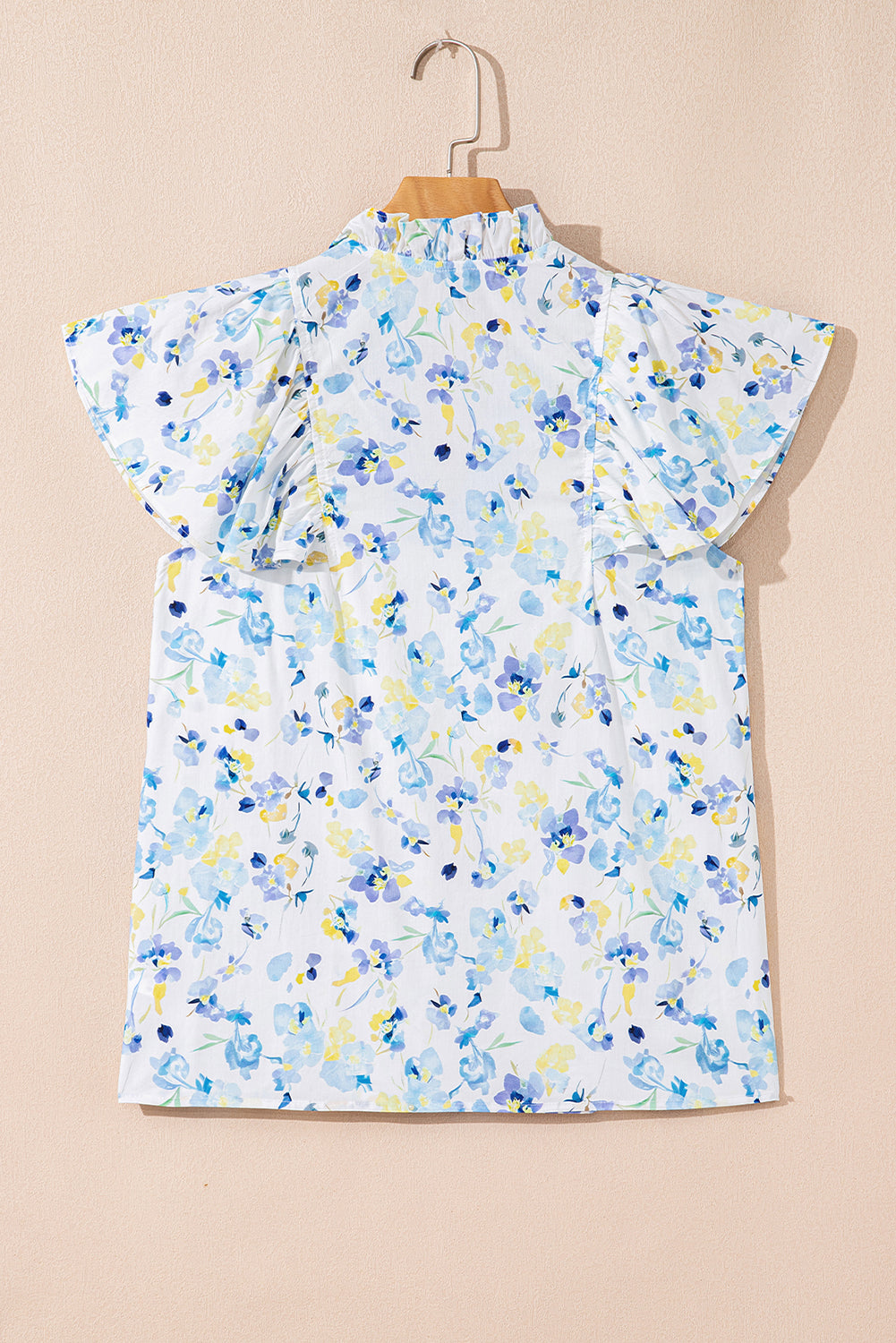 Prairie Sky Floral Ruffle Blouse