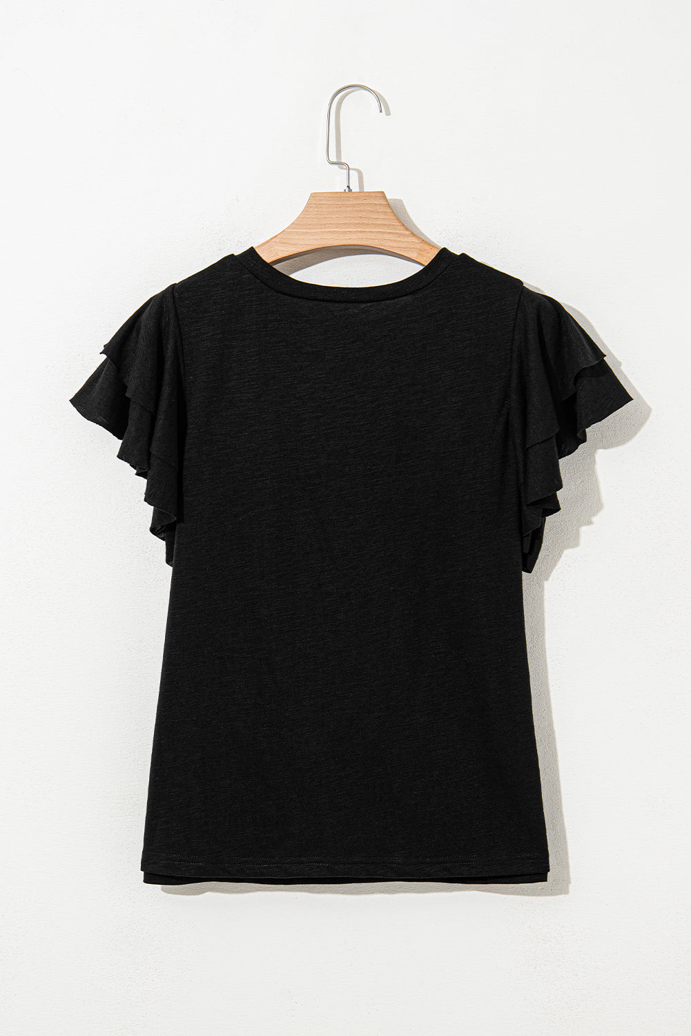 Everyday Ruffle Sleeve Knit Top