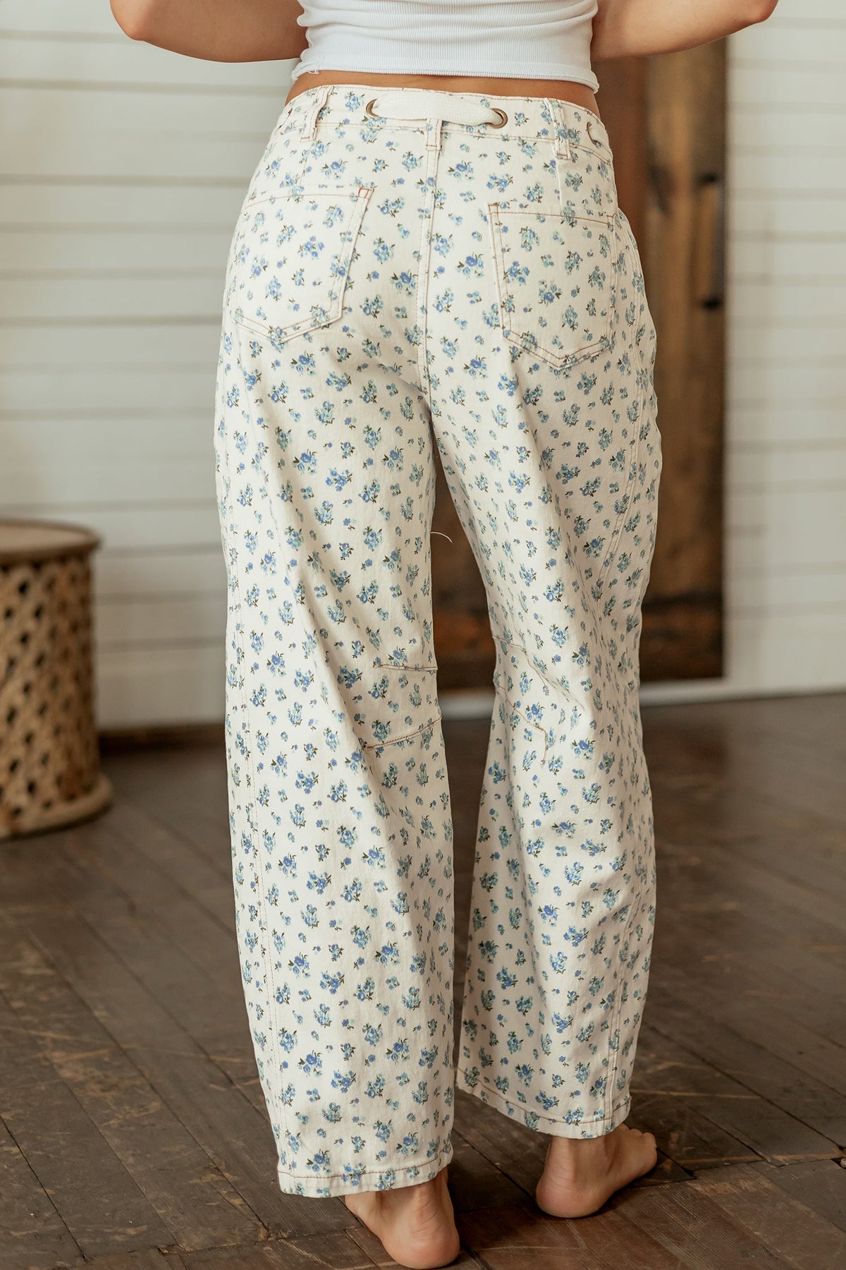 Wildflower Way Barrel Jeans