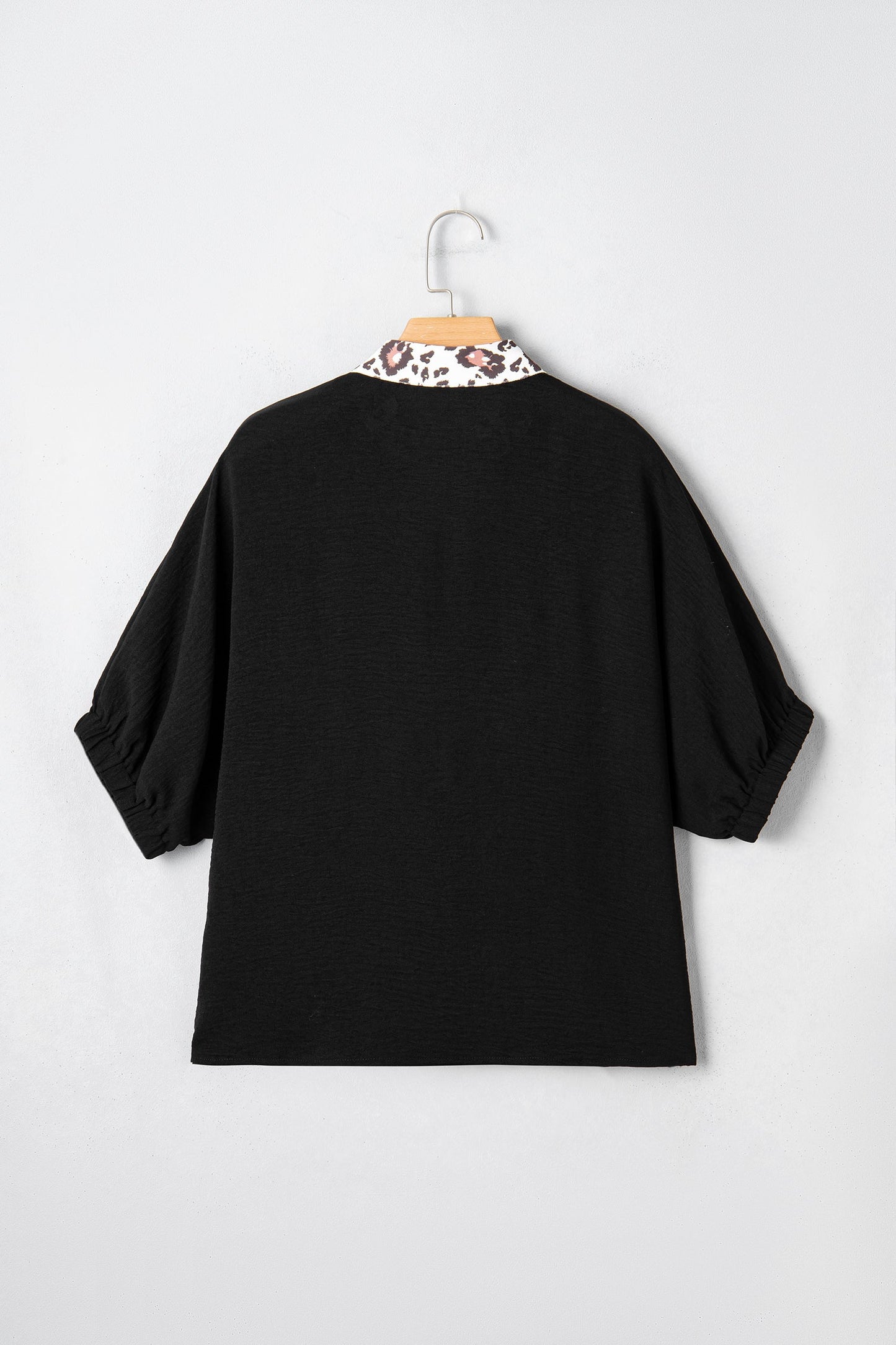 Wild Heart Leopard Trim Blouse