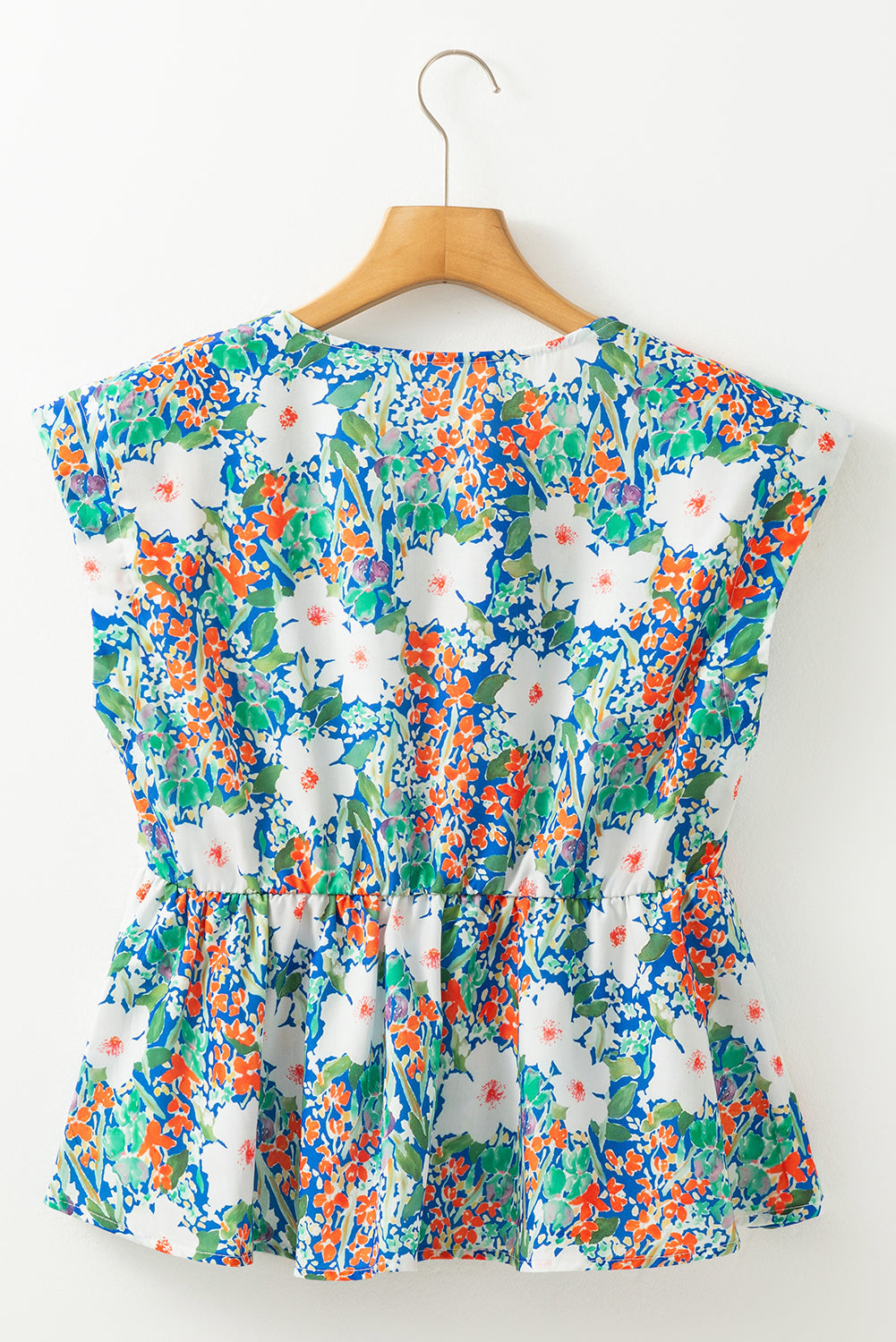 Wildflower Bow Peplum Blouse