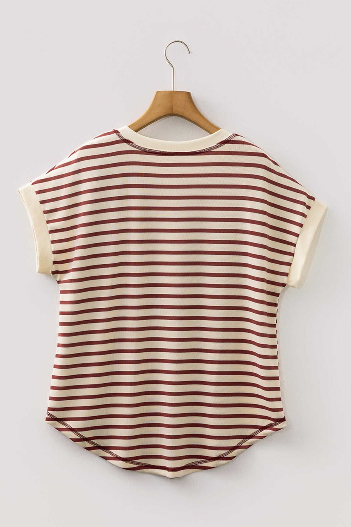 Ranch Days Striped Button Top
