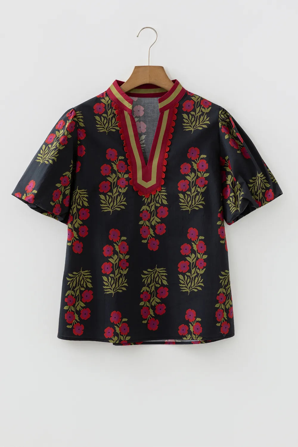 Prairie Rose Contrast Blouse