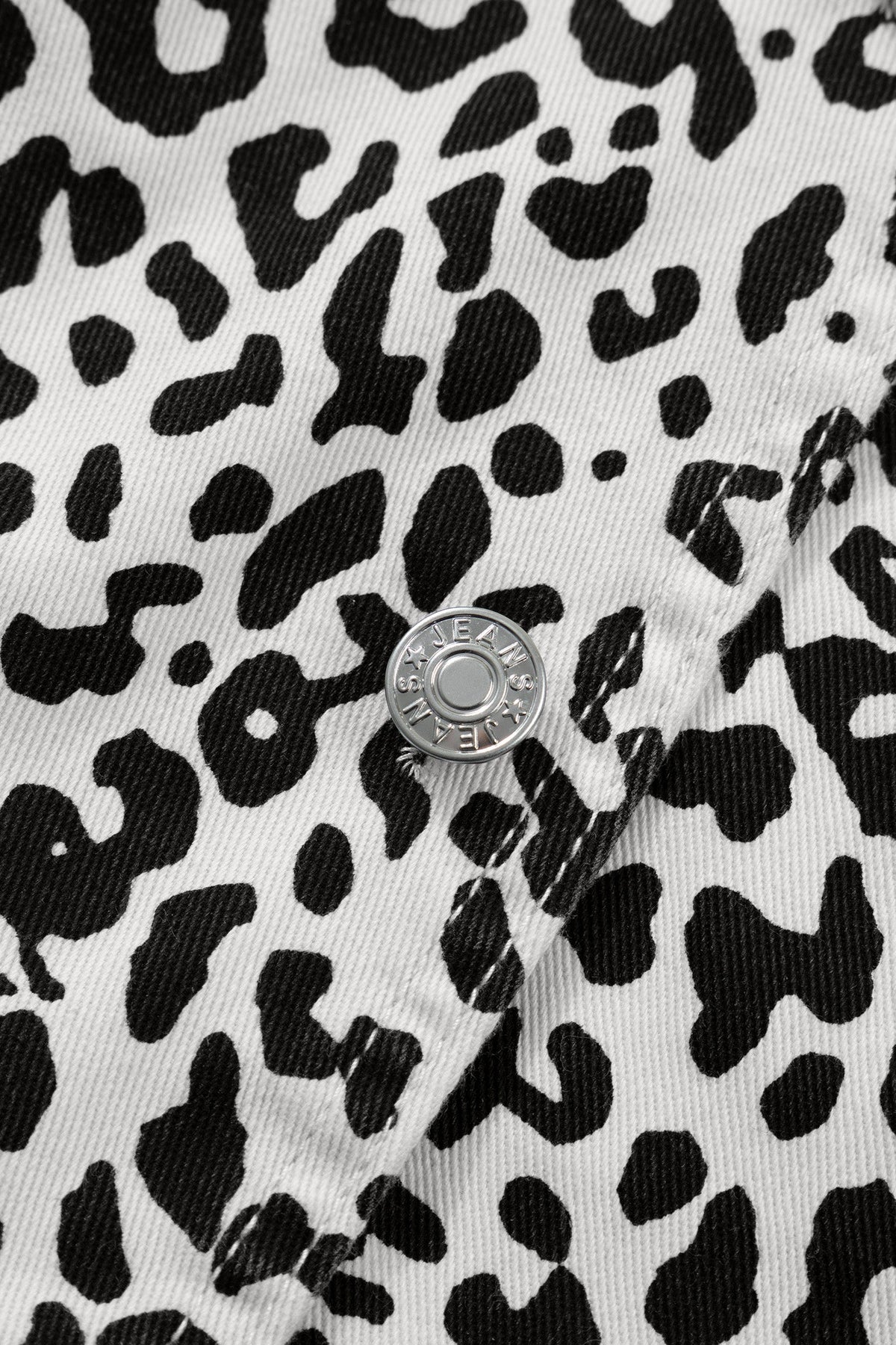 Wild Side Leopard Denim Skort