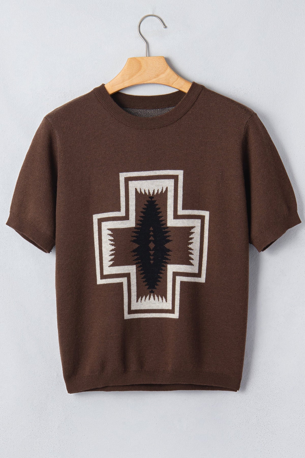 The Desert Mesa Geometric Sweater Top