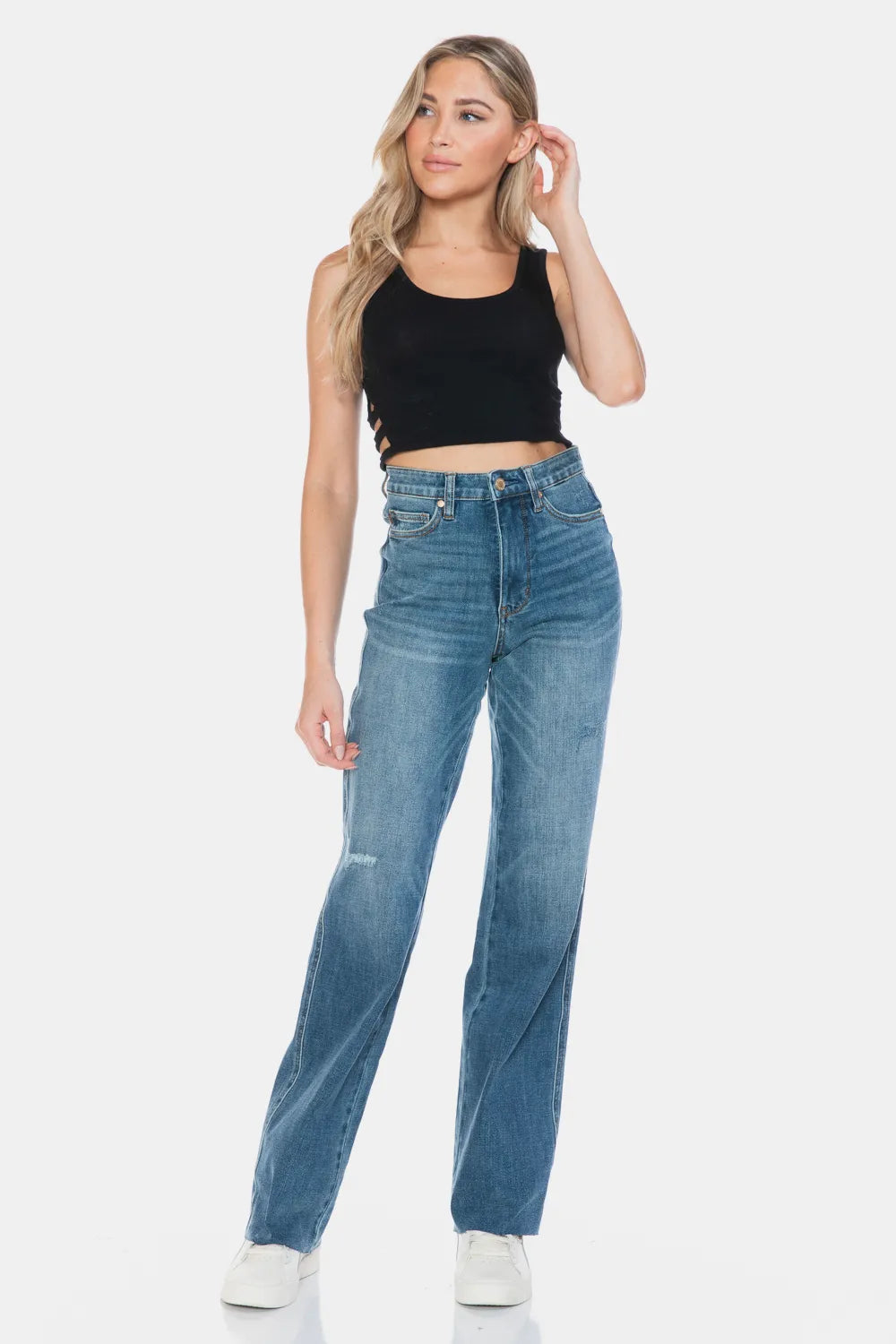 Bridle & Bone™ High-Waisted Tummy Control Straight Leg Jeans | Judy Blue