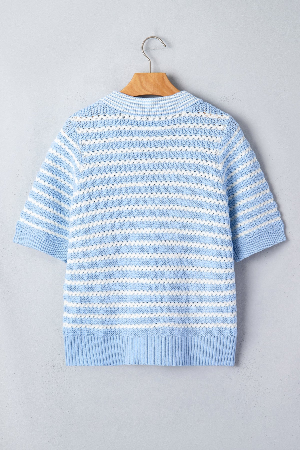 Darling Stripe Bow Tie Knit Top
